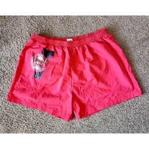 Kappa Swim Trunks Men's XXL Red Elastic Waist